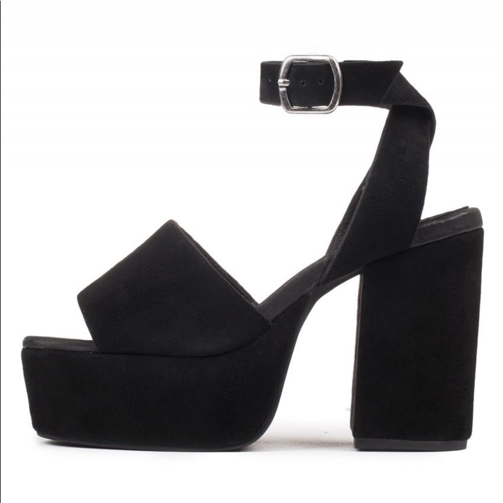 NWB velvet Jeffrey Campbell Marla platform heels
